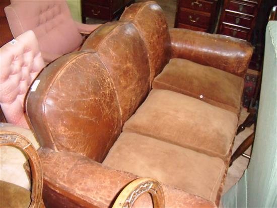 Leather Deco sofa(-)